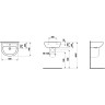Полупьедестал для раковины LAUFEN PRO/PRO S 8.1995.1.000.000.1