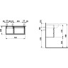 Тумба под раковину LAUFEN IL BAGNO ALESSI ONE 73x32 орех 4.2447.0.097.630.1