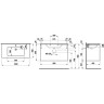 Тумба с раковиной LAUFEN PRO S 100x50 белый глянец 8.6496.2.261.104.1